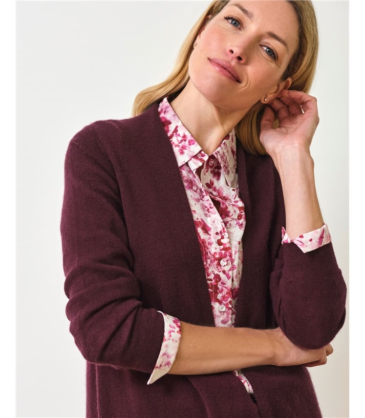 Gassato Lightweight Cashmere Swing Cardigan