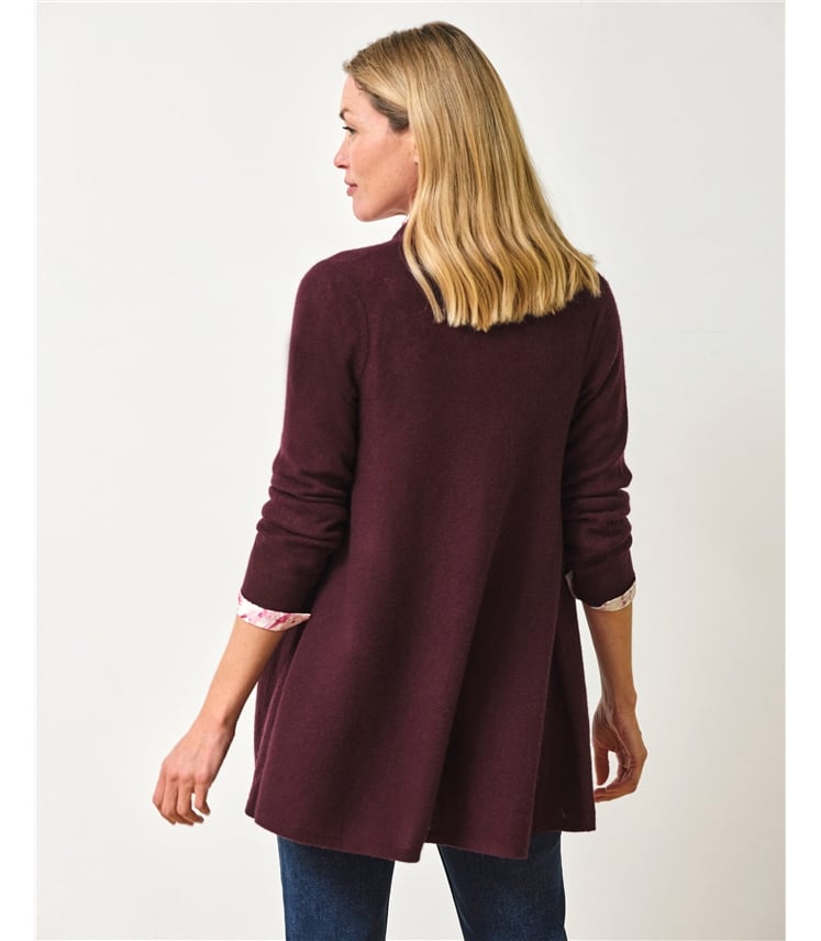 Gassato Lightweight Cashmere Swing Cardigan