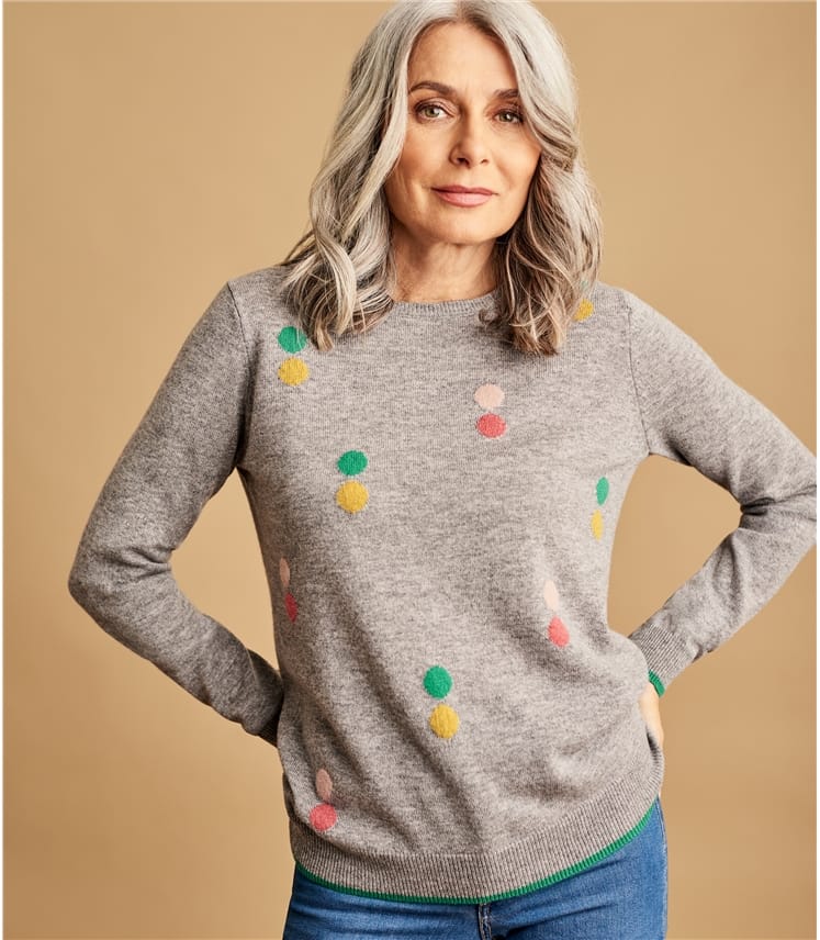 pullover grau meliert damen