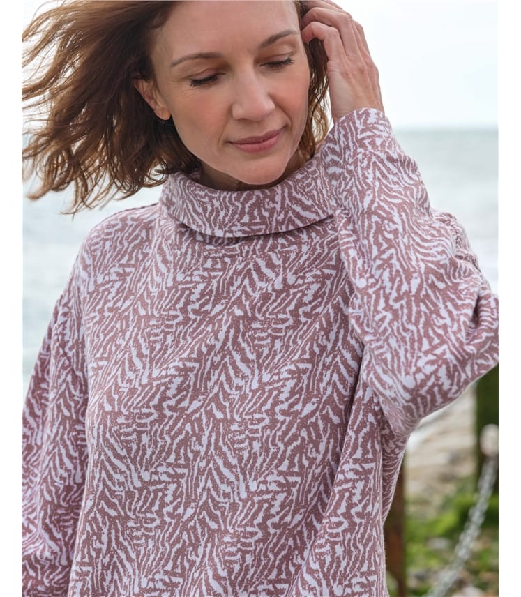 Valley Cowl Neck Boxy Sweatshirt