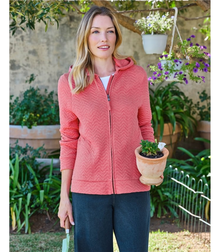 Exertion Chevron Quilted Hoodie