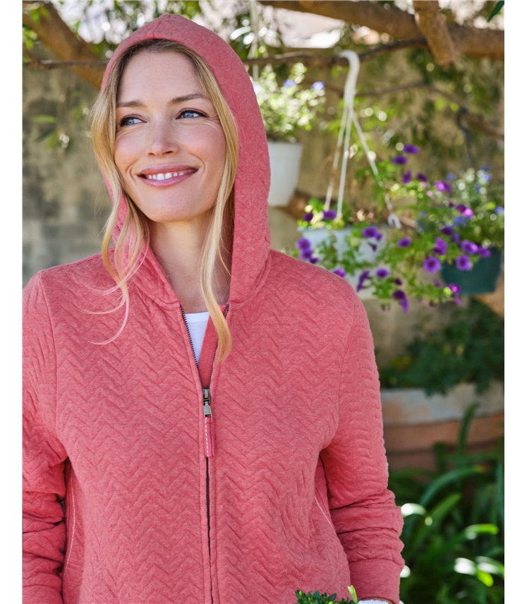 Exertion Chevron Quilted Hoodie