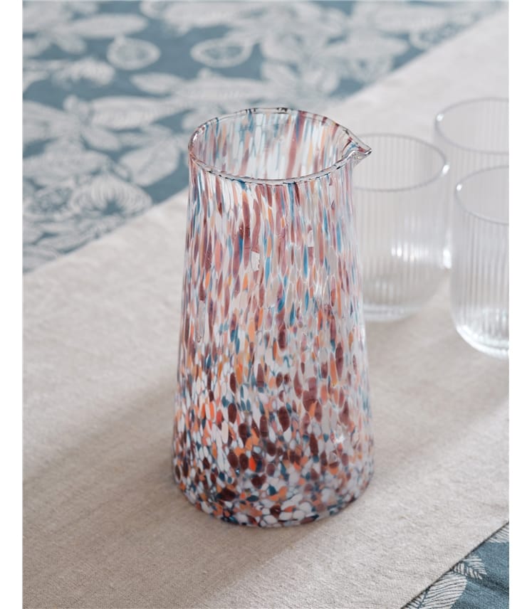 Speckled Glass Carafe