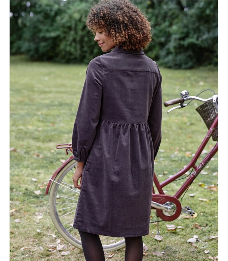 Petal Collar Cord Dress