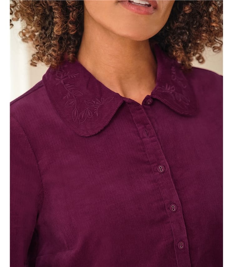 Petal Collar Cord Dress