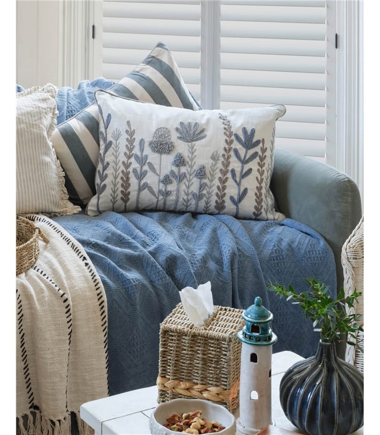 Cotton Diamond Jacquard Throw