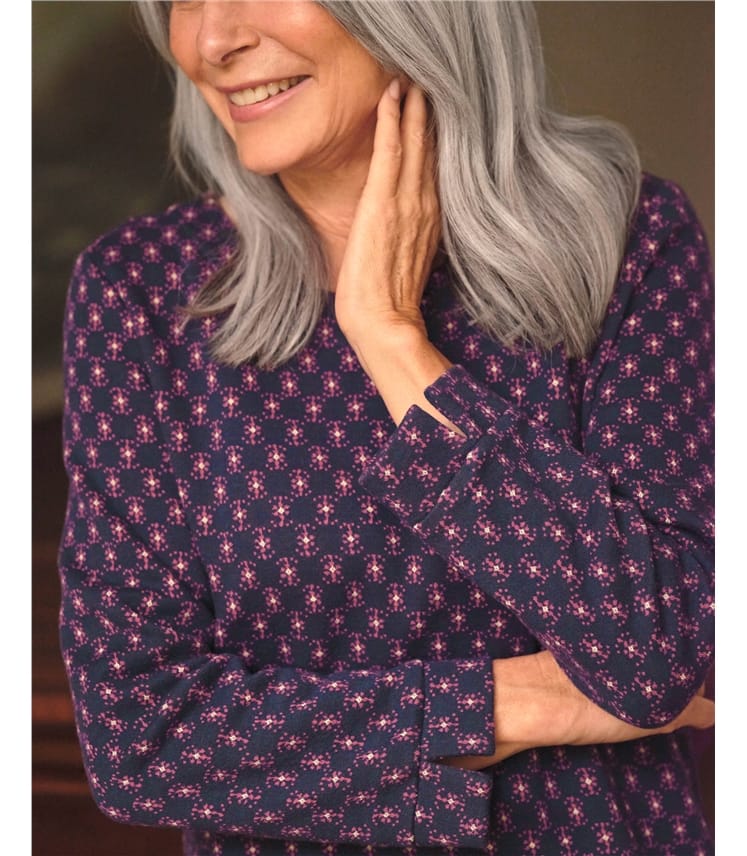 Jacquard Button Tunic