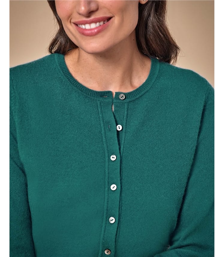 Cashmere Cropped Cardigan