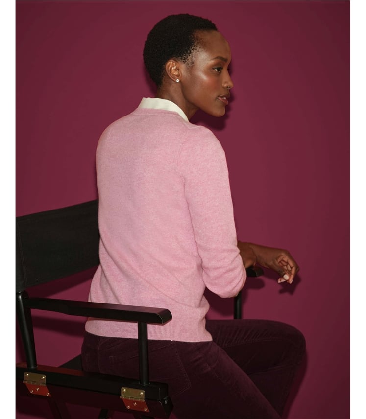 Kaschmir Pullover mit Rundhalsausschnitt