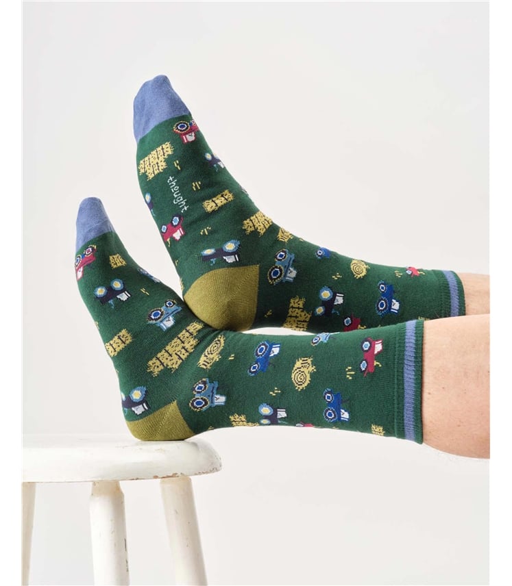Mens Farming Organic Cotton Crew Socks