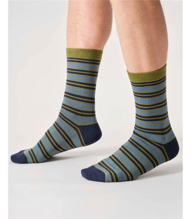 Mens Diy Organic Cotton Gift Box Of 4 Socks