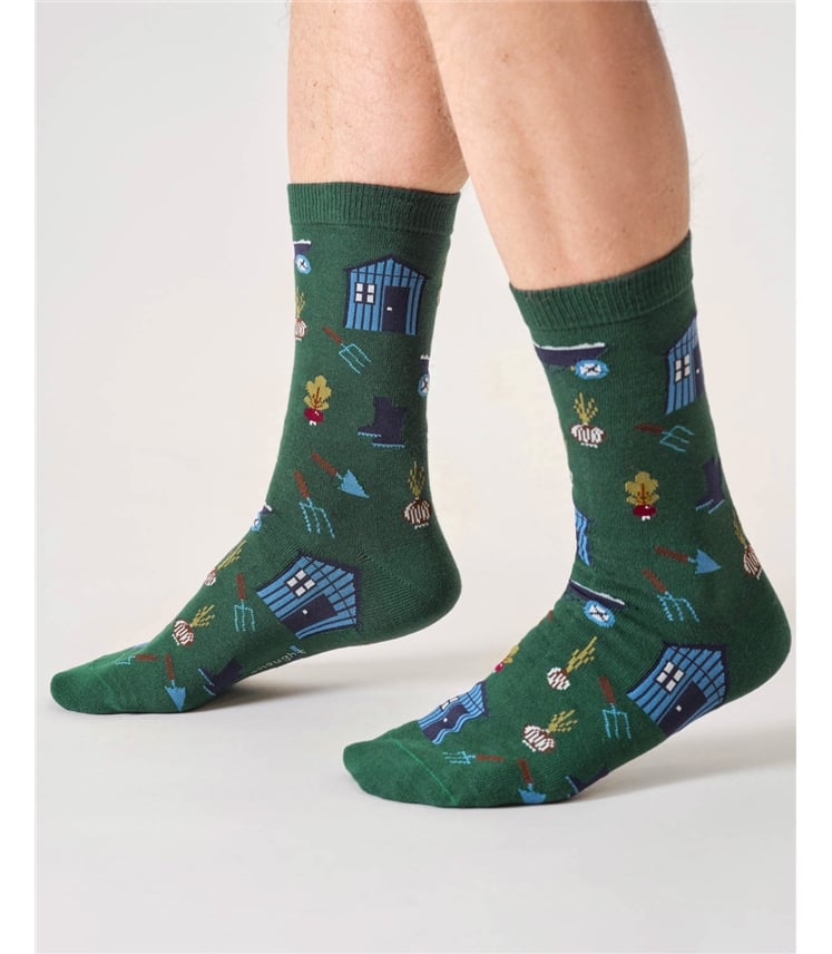 Mens Diy Organic Cotton Gift Box Of 4 Socks
