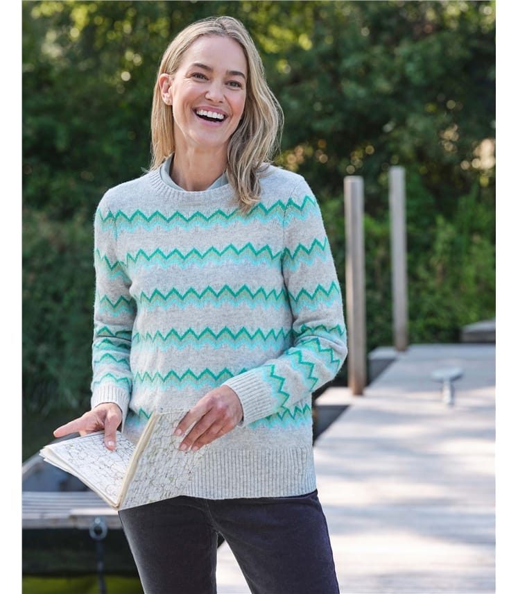 Soft Chevron Stripe Jumper
