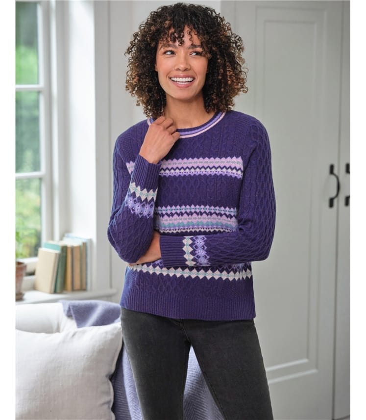 Mixed Fairisle and Cable Jumper