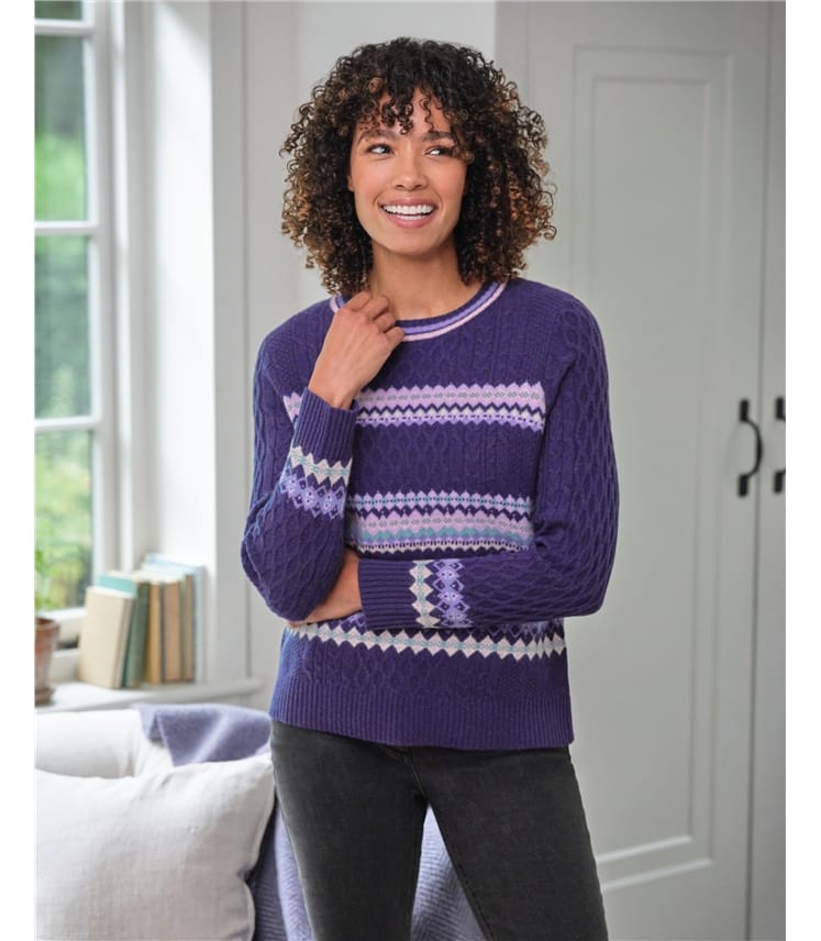Mixed Fairisle and Cable Jumper