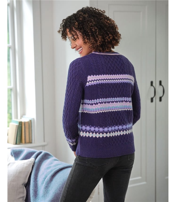 Mixed Fairisle and Cable Jumper