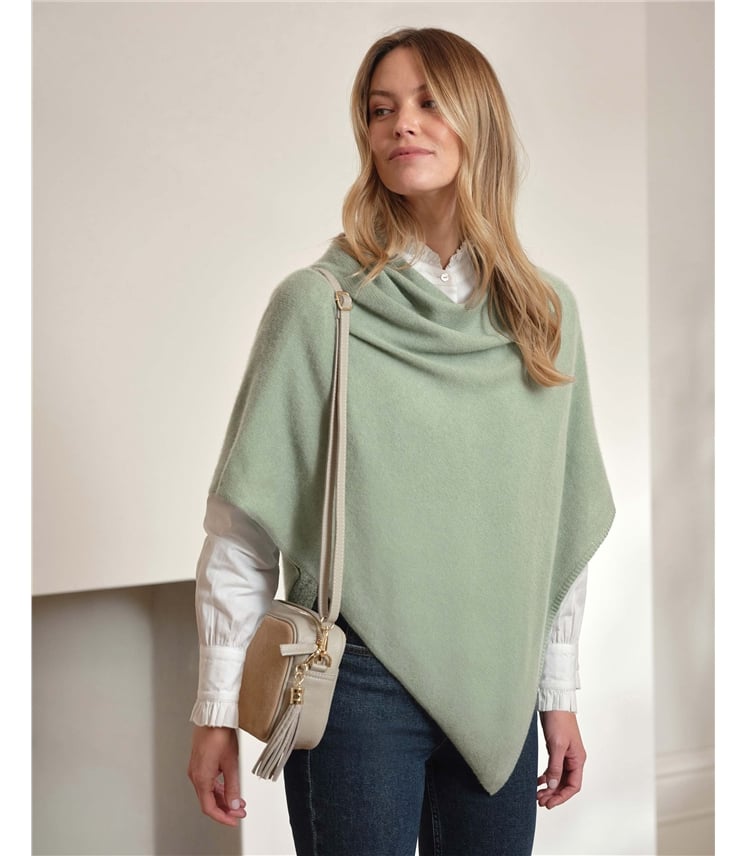 Organic Cashmere Gassato Poncho