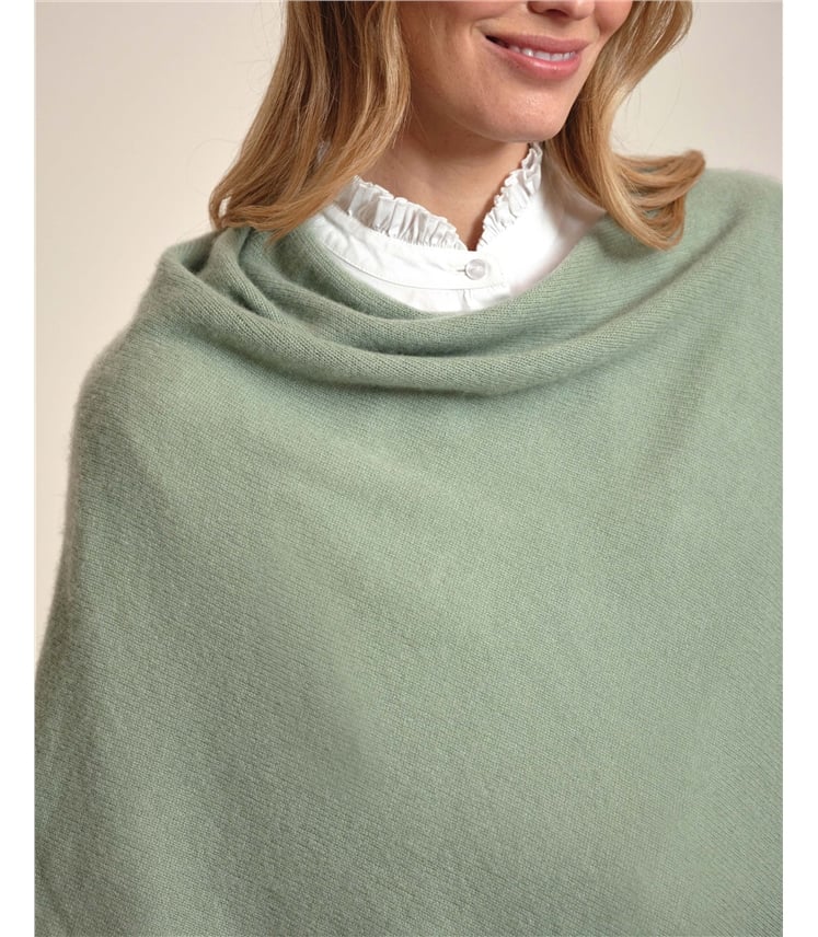 Organic Cashmere Gassato Poncho
