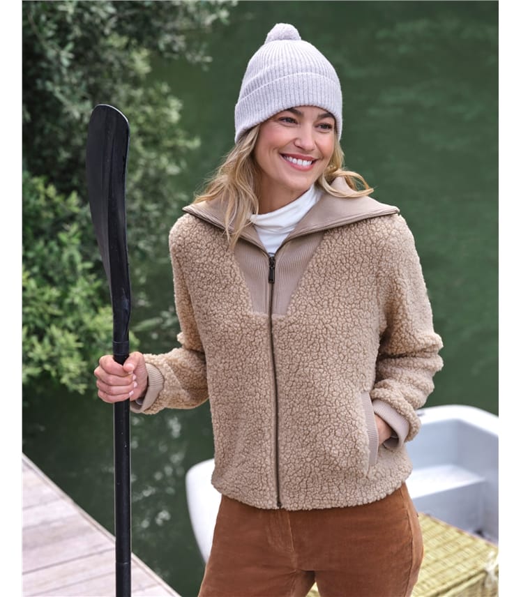 Creek Borg Ribbed Collar Jacket