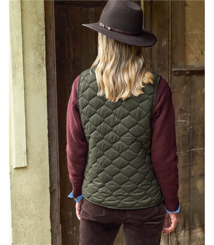 Coast Quilted V Neck Puffer Gilet
