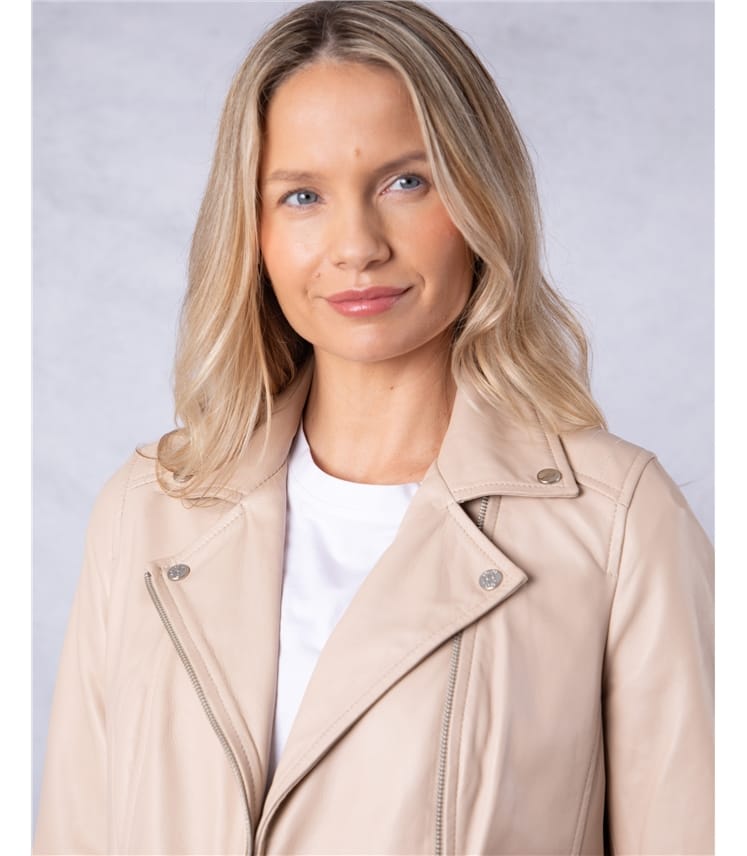 Tarraby Leather Biker Jacket