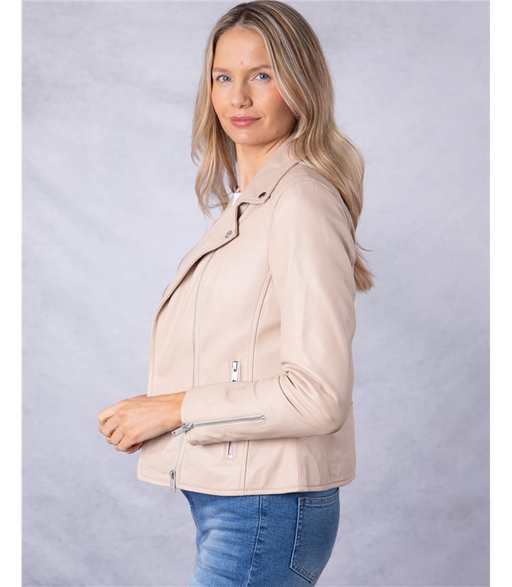 Tarraby Leather Biker Jacket