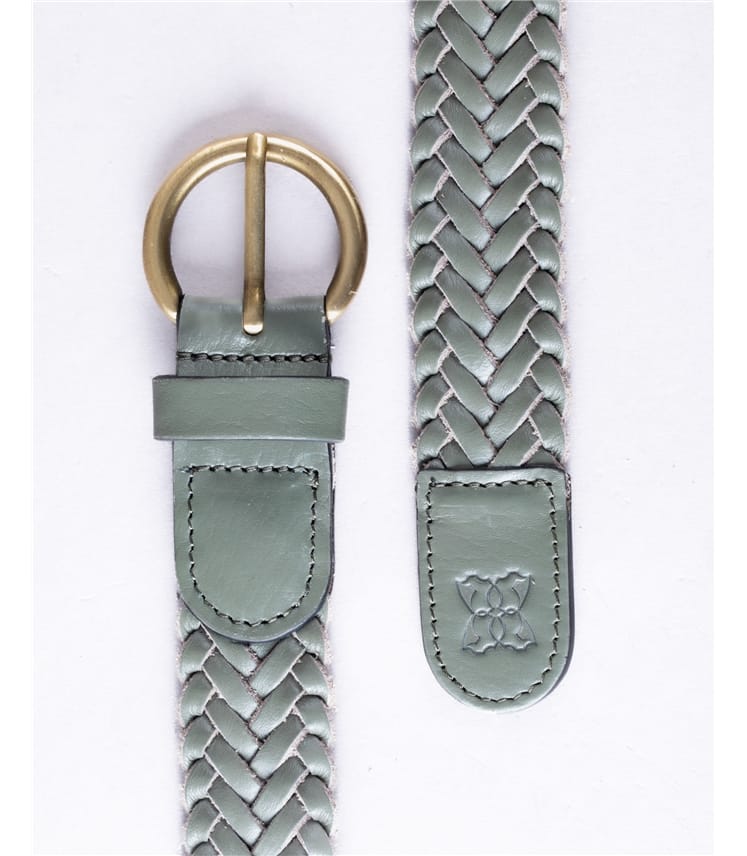 Waverton Leather Woven Belt