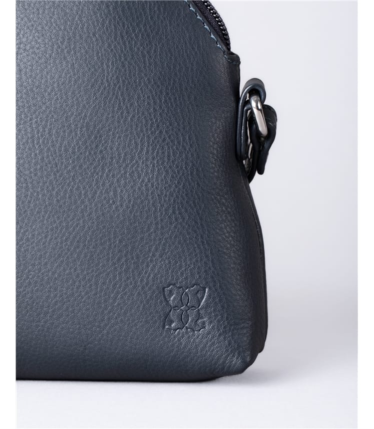 Elterwater Curved Leather Cross Body Bag