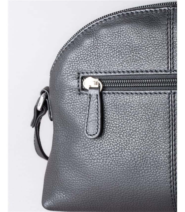 Elterwater Curved Leather Cross Body Bag