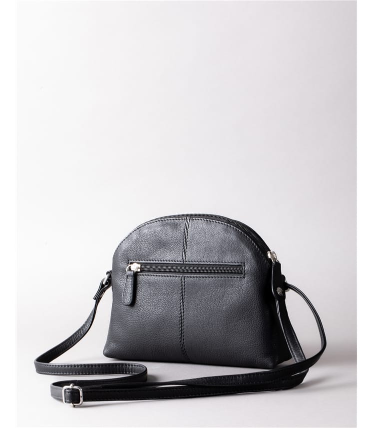 Elterwater Curved Leather Cross Body Bag