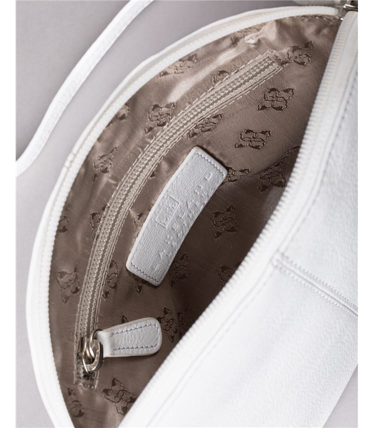 Elterwater Curved Leather Cross Body Bag