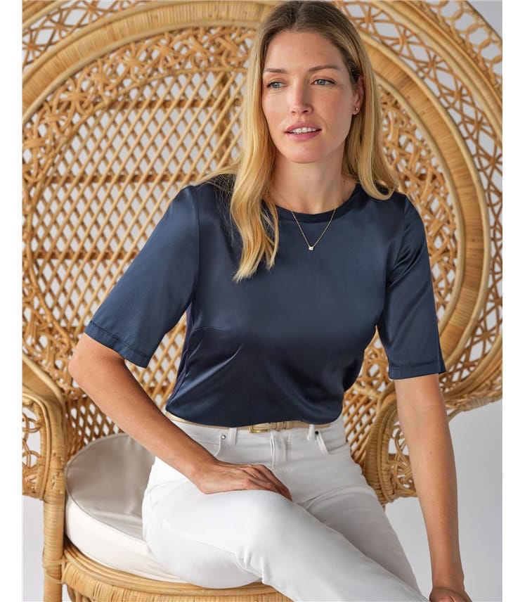 Silk Front T Shirt