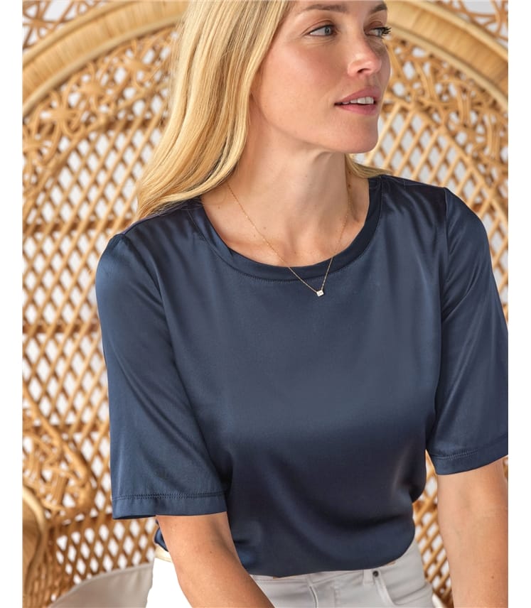 Silk Front T Shirt