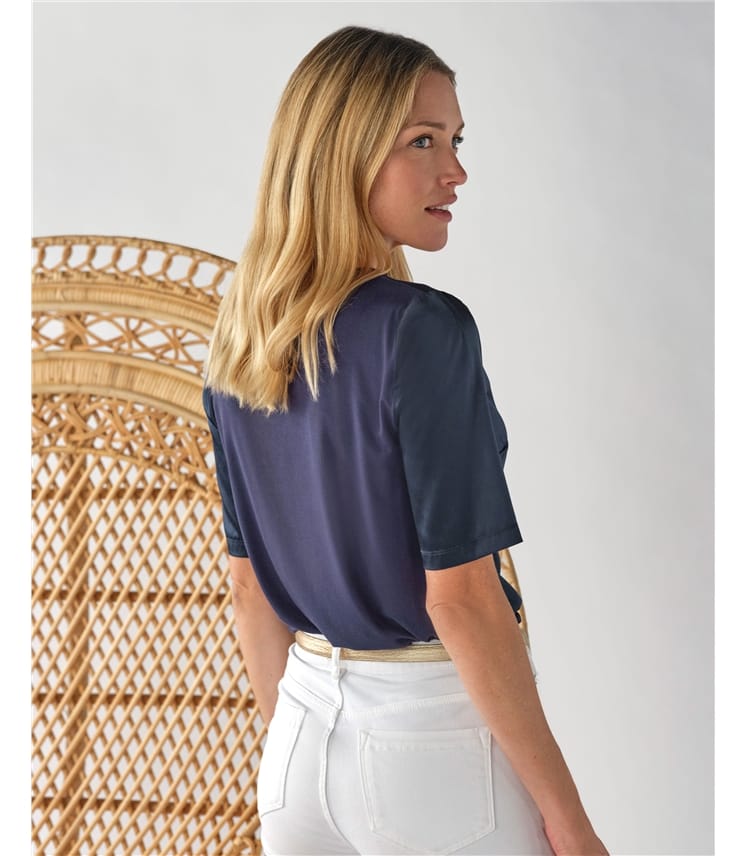 Silk Front T Shirt