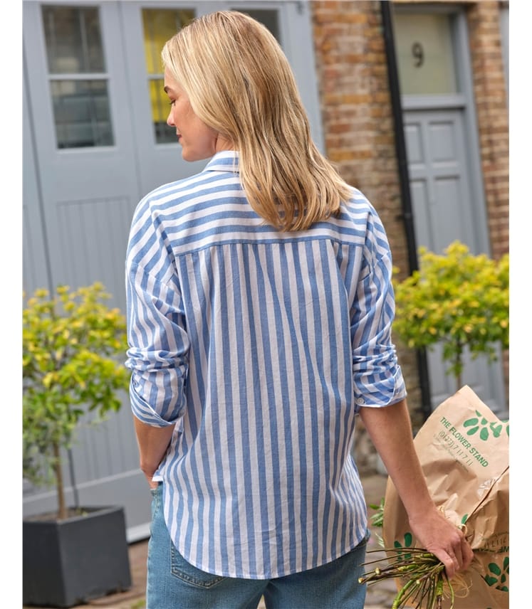 Relaxed Cotton Striped Shirt
