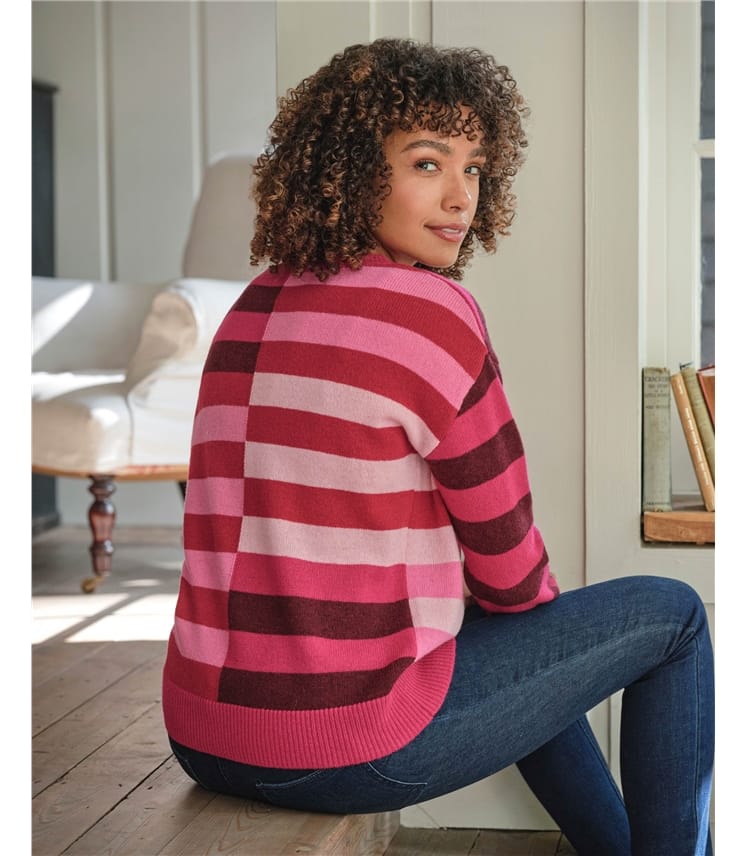 Offset Multistripe Jumper