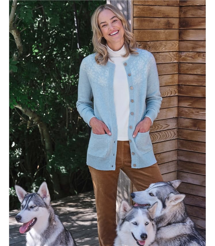 Whistler Fairisle Yoke Cardigan
