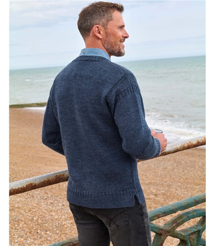 100% Pure Wool Knitted Guernsey Jumper