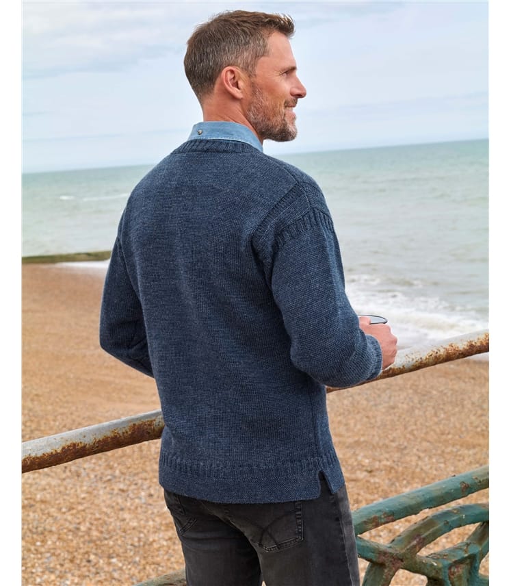Guernsey-Pullover aus reiner Wolle