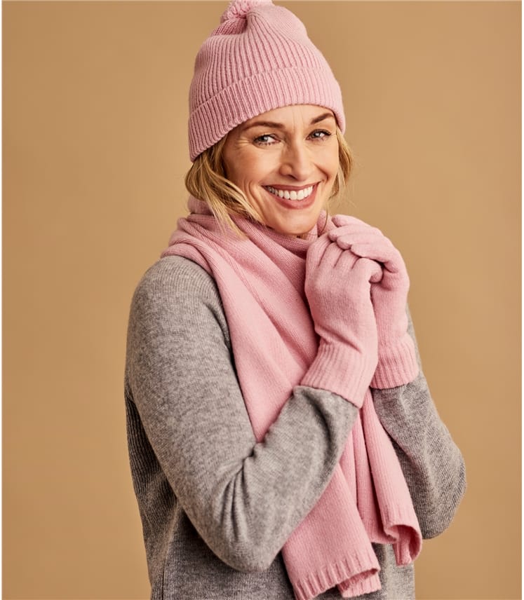 Rosebud Womens Essential Lambswool Scarf WoolOvers UK