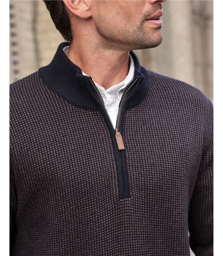 Birdseye 1/2 Zip Sweater