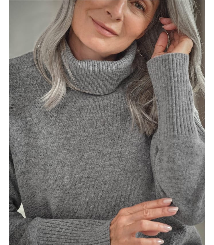 Boxy High Neck Jumper