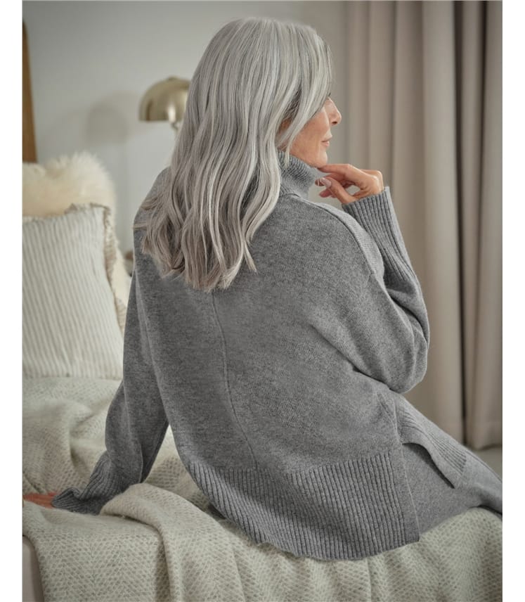 Boxy High Neck Jumper