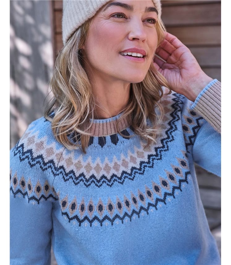 Fairisle Yoke Crewneck Jumper