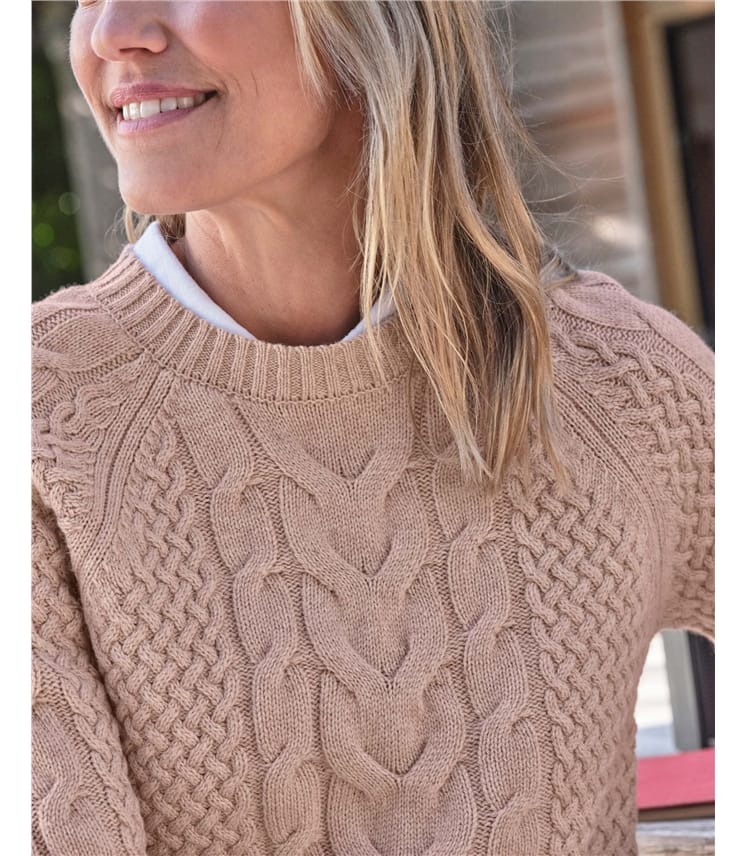 Cable Crewneck Jumper