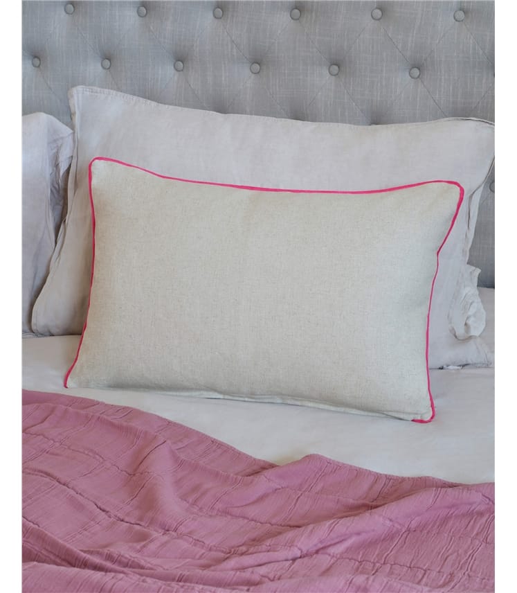 Floral Embroidered Cushion