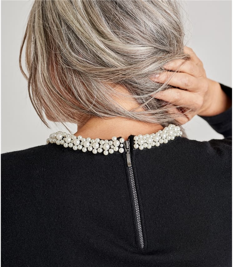 pullover mit perlen damen