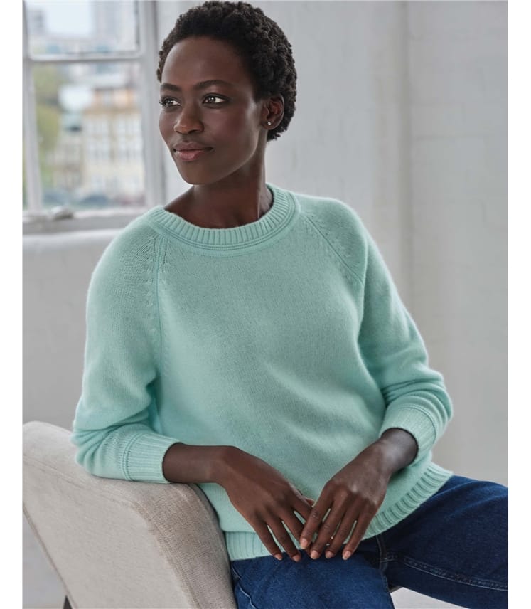 Cashmere Lofty Raglan Sleeve Jumper