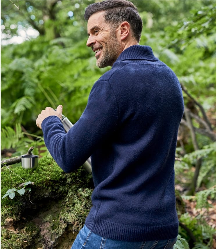 mens shawl collar jumper
