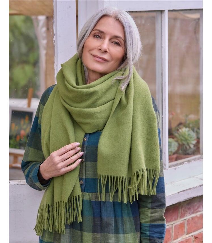 Écharpe à franges - Femme - Pure Laine